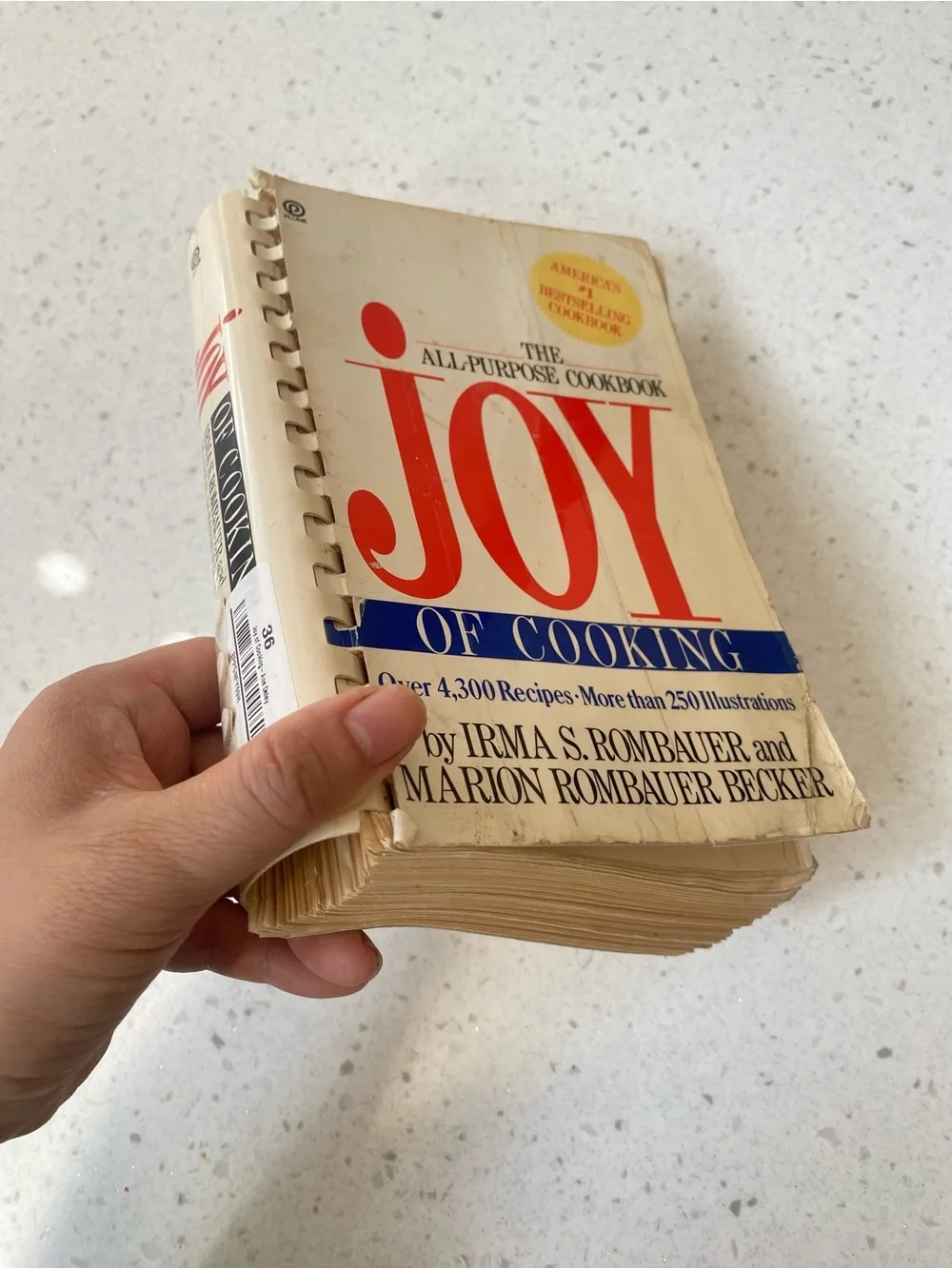 Joy of Cooking All-Purpose Cookbook — White Cover with Red & Blue Accents